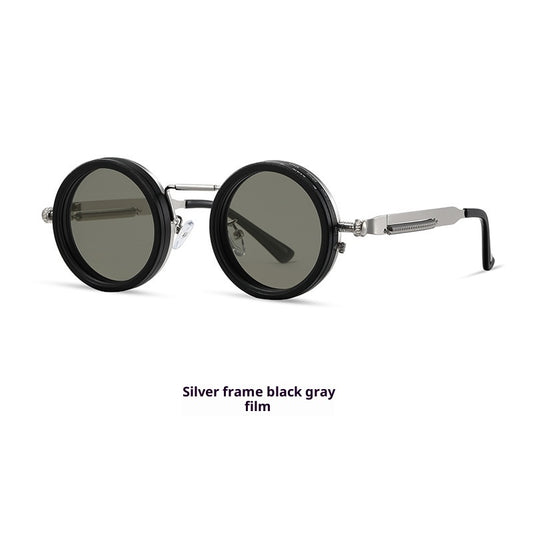 Rivaura™ Manual ND Adjustable Steampunk Sunglasses – 1–9 Gear Rotating Lens • UV Protection