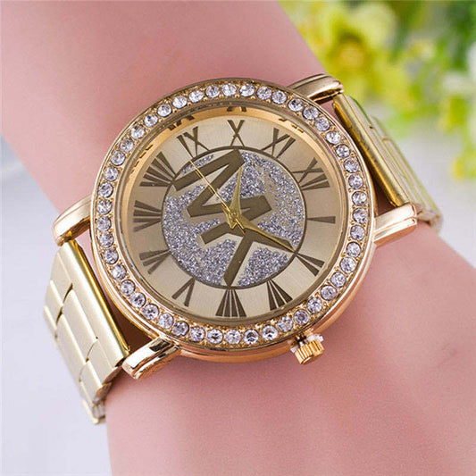 RIVAURA Elegance Crystal Gold Women’s Watch