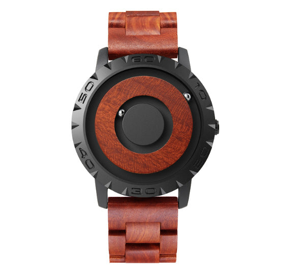 RIVAURA Eclipse Magnetic  Woodwatch - Crafted with Swiss Precision