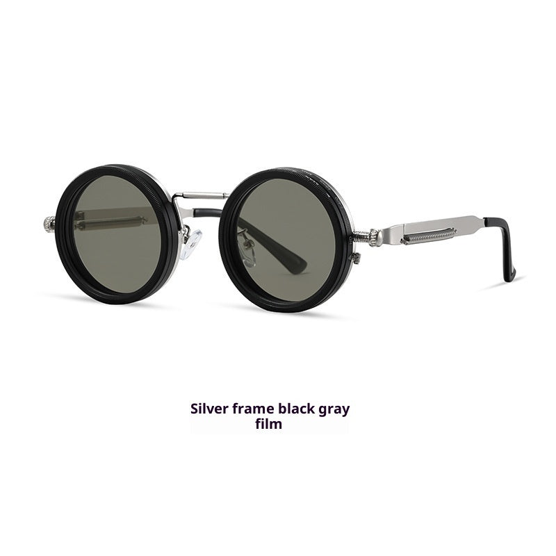 Rivaura™ Manual ND Adjustable Steampunk Sunglasses – 1–9 Gear Rotating Lens • UV Protection