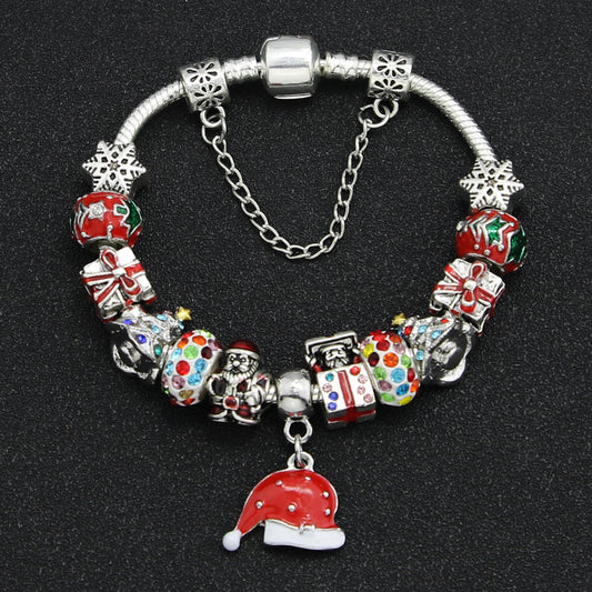 RIVAURA™ Christmas Charm Bracelet – Handcrafted Holiday Edition ✨